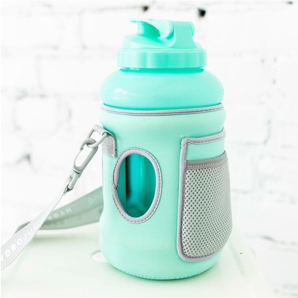 Hydro Flask Other - Grey hydrojug & mint sleeve hydro jug water bottle